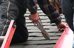 Workers Installing Gutter